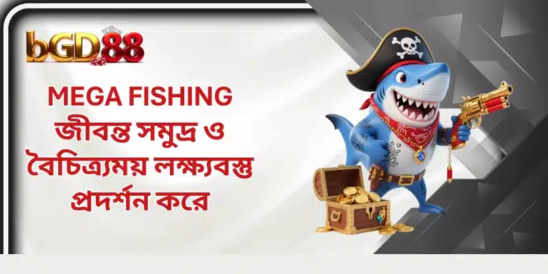 Mega Fishing জীবন্ত সমুদ্র ও বৈচিত্র্যময় লক্ষ্যবস্তু প্রদর্শন করে