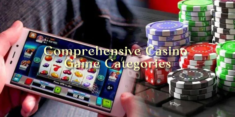 A visual directory displaying the comprehensive categories of casino games available on the platform, ranging from classic slots to live dealer tables and arcade games.