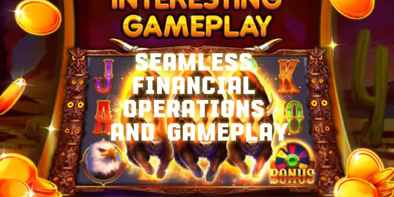 A visual representation highlighting a user-friendly platform interface, showcasing secure, quick financial transactions smoothly integrated with uninterrupted casino gameplay.